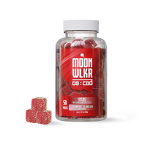 Load image into Gallery viewer, Moonwlkr Delta-8 THC + CBD Gummies – Atlas Watermelon Zkittlez 12.5mg Delta 8 THC and 12.5mg of CBD 50Pcs