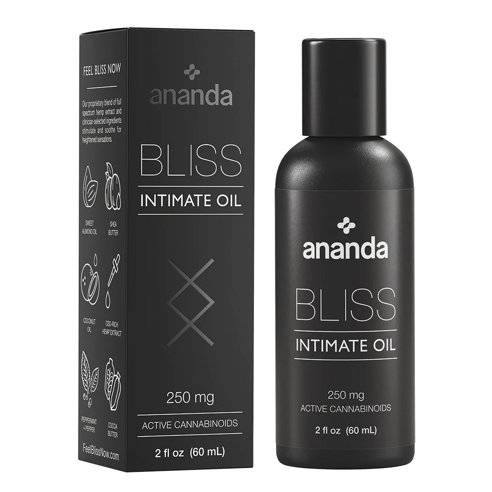 Bliss Intimate Oil CBD Infused 250mg Bottle