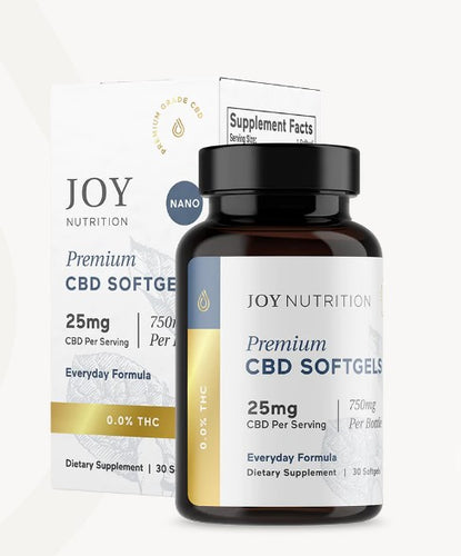 Joy Nutrition Broad Spectrum Isolate CBD Softgels (10 mg & 25 mg)