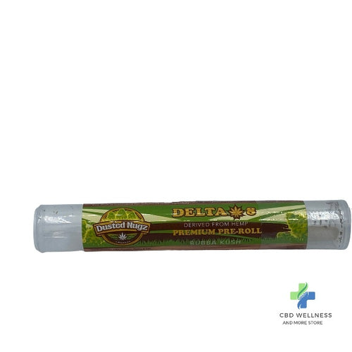 Dusted Nugz CBD Premium Pre-Roll Delta 8 Bubba Kush - Single