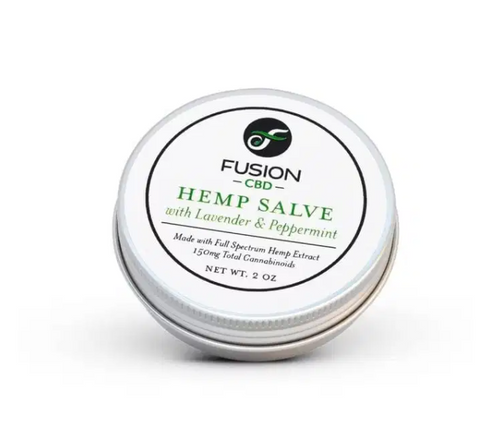 FusionCBD Hemp Salve with Lavendar & Peppermint Single Container