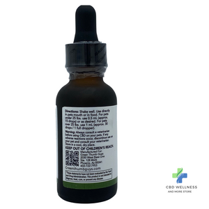 Green Thumb Guys Pet Care CBD Drops Unflavored 500mg Per Bottle