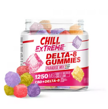 Load image into Gallery viewer, Chill Plus CBD &amp; Delta-8 Extreme Gummies Paradise Mix - 1250X