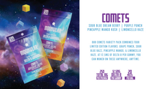 Load image into Gallery viewer, Moonwlkr Delta 8 Gummy Bags 20ct. Comets (Mixed Flavors)