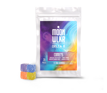 Load image into Gallery viewer, Moonwlkr Delta 8 Gummy Bags 20ct. Comets (Mixed Flavors)