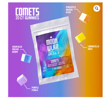 Load image into Gallery viewer, Moonwlkr Delta 8 Gummy Bags 20ct. Comets (Mixed Flavors)