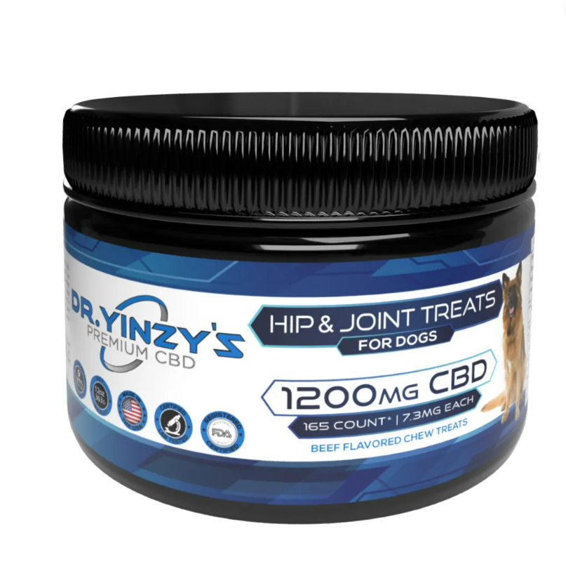 Dr. Yinzy's CBD Pet Treats Hip and Joint 16oz 1200mg