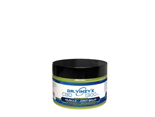 Dr. Yinzy's CBD Broad Spectrum Muscle & Joint Lemongrass & Moringa Balm 2oz 1300MG