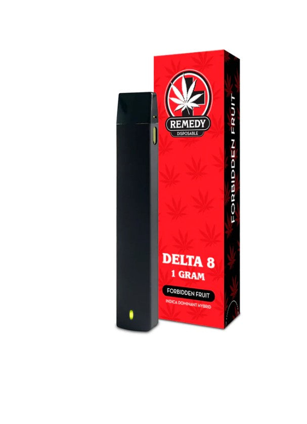 Remedy CBD Delta 8 THC Disposable Vape Pen - Hemp Derived - 1 gram - Forbidden Fruit - Indica Dominant Hybrid 900+mg