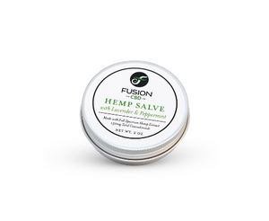 FusionCBD Hemp Salve with Lavendar & Peppermint Single Container