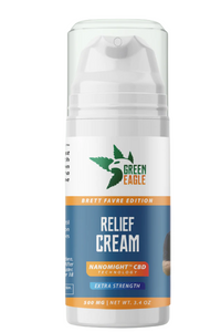 Green Eagle Brett Favre Edition Relief Cream NanoMight CBD Technology Extra Strength 500MG 3.4 OZ