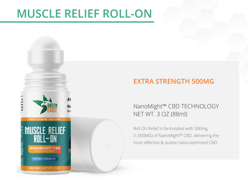 Green Eagle Brett Favre Edition Muscle Relief Roll On 500mg 3oz