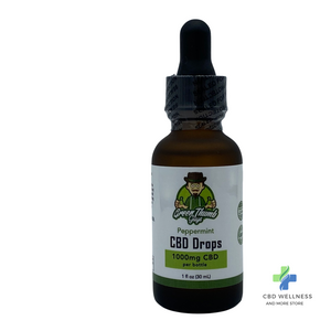 Green Thumb Guys CBD Drops Peppermint 1000mg CBD 1 fl oz Tincture