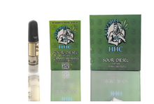 Load image into Gallery viewer, Hydro HHC CBD Sour Diesel Sativa - 1 Gram Vape Cartridge