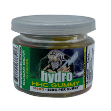 Load image into Gallery viewer, Hydro HHC Gummies 10 ct 50mg Per Gummy Jars Sugar Bear