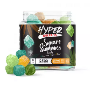 Hyper Delta-10 Square Gummies - Fruity - 1250X