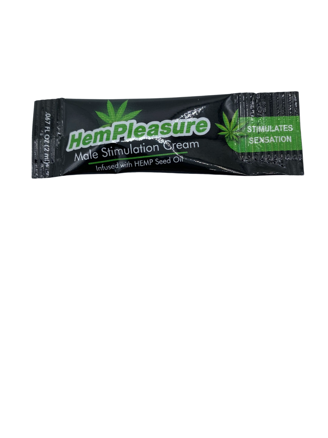 Hempleasure Hemp Men Stimulation Cream .10oz Single Packets - Packet of 3 Minimum