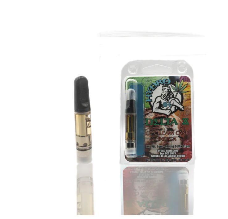 Hydro Delta 8 Ice Cream Cake Indica - 1 Gram Vape Cartridge