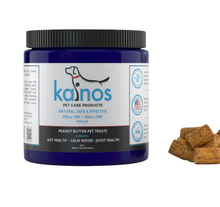 Load image into Gallery viewer, KAINOS Peanut Butter Dog Treats 100% Hemp Infused - 250mg CBD + 250mg CBG