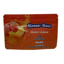 Load image into Gallery viewer, Kanna-Boss Bloom Cubes 11 Hydroxy THC11 Peach Gummies 10 ct