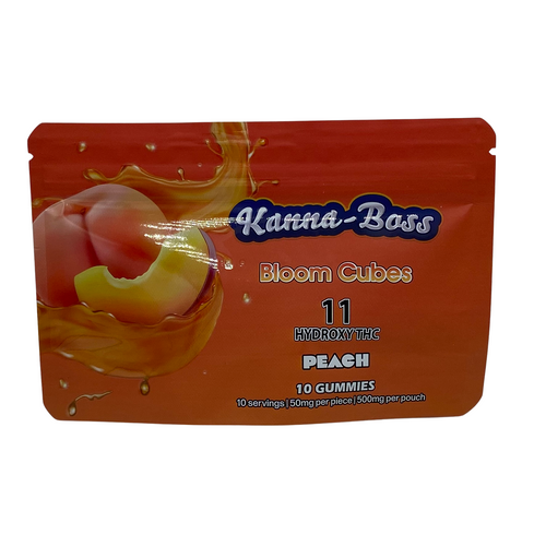 Kanna-Boss Bloom Cubes 11 Hydroxy THC11 Peach Gummies 10 ct