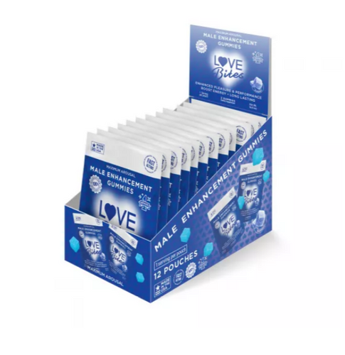 Love Bites Male Enhancement Gummies (12 pouches per box) 4oz