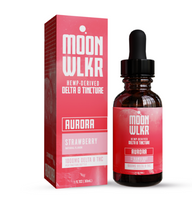 Load image into Gallery viewer, Moonwlkr Delta 8 CBD Tincture 1000mg 30ml Aurora Strawberry