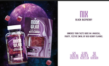 Load image into Gallery viewer, Moonwlkr Delta 8 Hemp Derived 625mg Gummies Nix Black Raspberry 50 Pcs