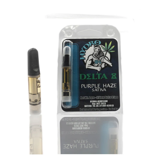 Hydro Delta 8 Purple Haze Sativa - 1 Gram Vape Cartridge