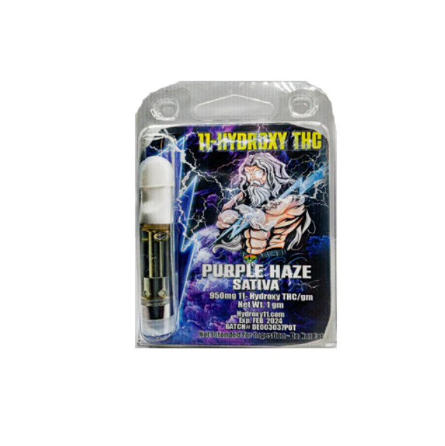 Hydroxy THC 11 Purple Haze Sativa - 1 Gram Vape Cartridge