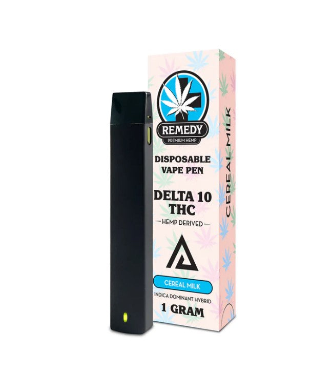 Remedy CBD Delta 10 THC Disposable Vape Pen - Hemp Derived - 1 gram - Cereal Milk Indica Dominant Hybrid