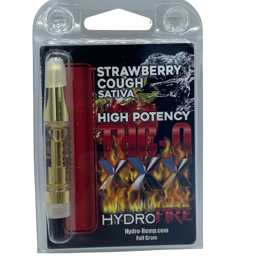 Hydro THC-O Strawberry Cough Sativa High Potency Hydro Fire - 1 Gram Vape Disposable