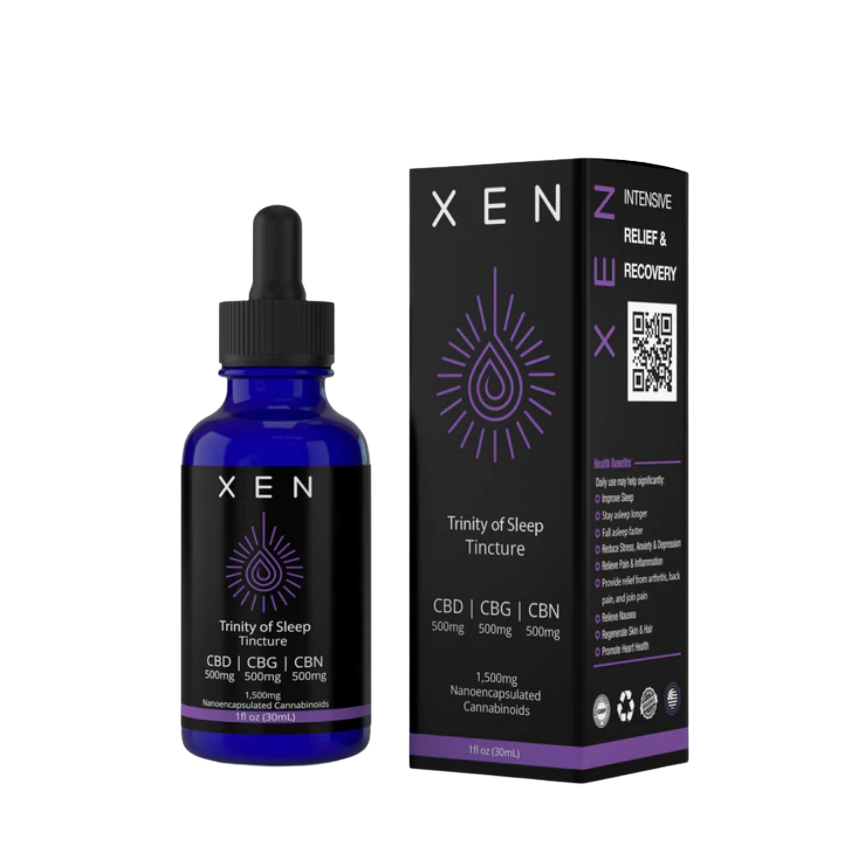 XEN Trinity of Sleep Tincture 500 CBD 500 CBG 100 CBN