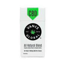 Load image into Gallery viewer, Vance Global Hemp Smokes CBD All-Natural Blend 1000MG Vegan 10g Carton