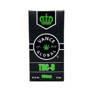 Vance Global THC-O Hemp Smokes 500MG 10-Pack Carton