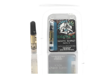 Hydro Delta 8 White Rhino Indica- 1 Gram Vape Cartridge