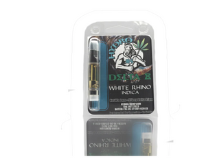 Hydro Delta 8 White Rhino Indica- 1 Gram Vape Cartridge