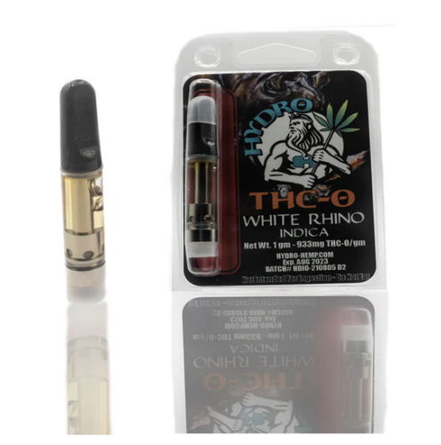 Hydro THC-O White Rhino Indica - 1 Gram Vape Cartridge