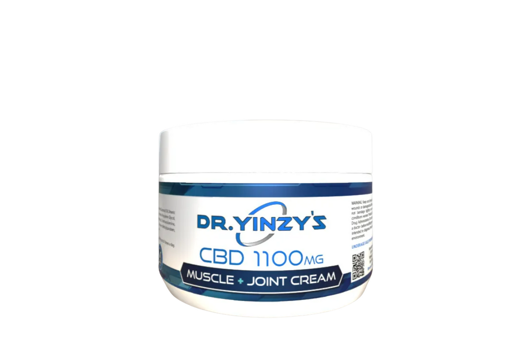 Dr. Yinzy's CBD Muscle & Joint Cream 4oz 1100MG