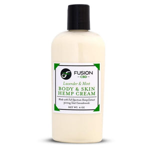 FusionCBD Body & Skin Full Spectrum Hemp Extract Cream 4oz 300mg