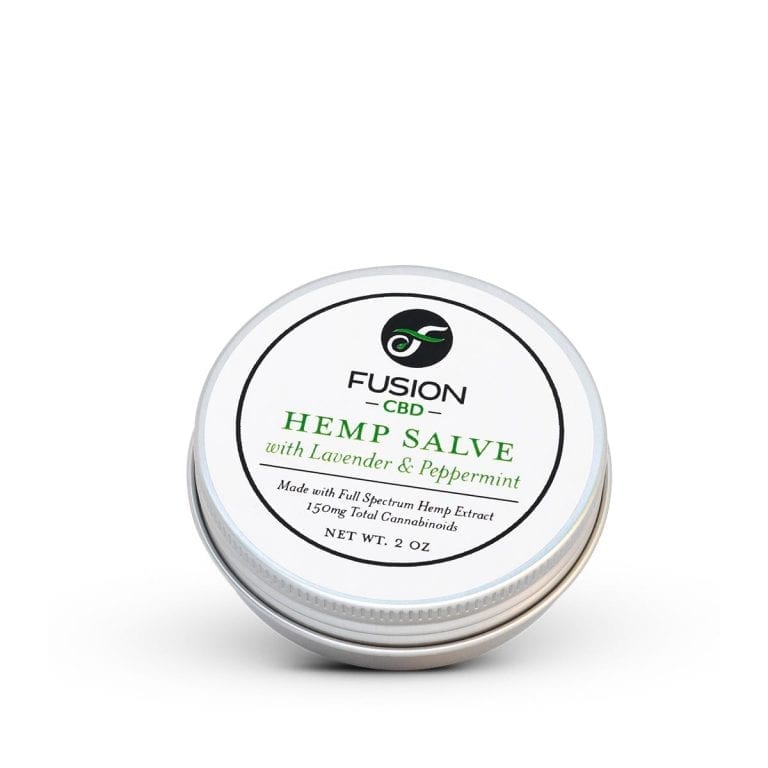 FusionCBD Full Spectrum CBD Hemp Salve With Lavender & Peppermint 2oz 150MG